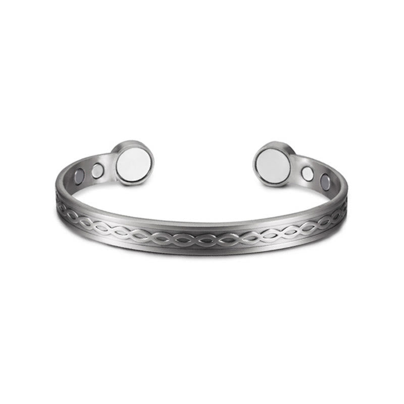 Buddha Stones Pulsera brazalete de cobre con diseño de lazo entrelazado y suerte - image 10