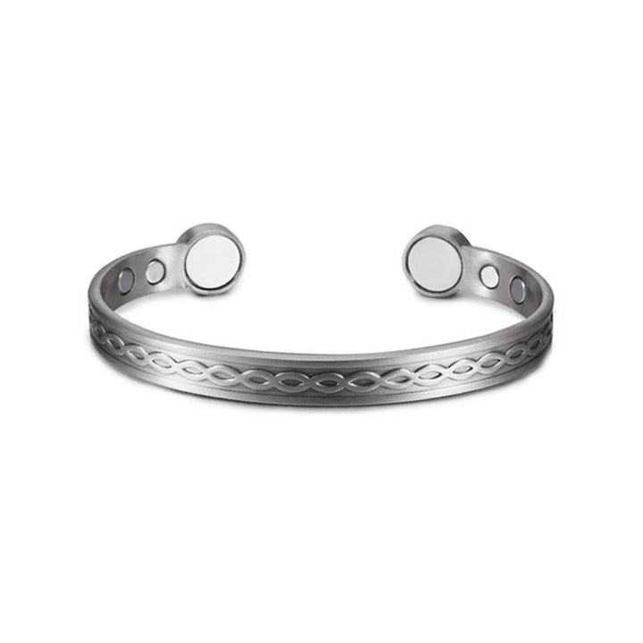 Buddha Stones Pulsera brazalete de cobre con diseño de lazo entrelazado y suerte - image 10