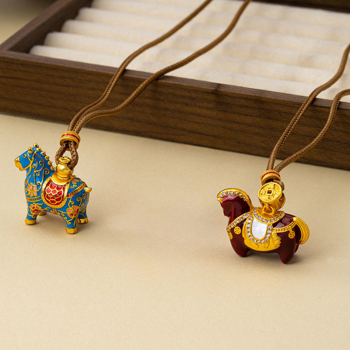 Buddha Stones Colgantes de cobre con la riqueza del Año del Caballo - image 3