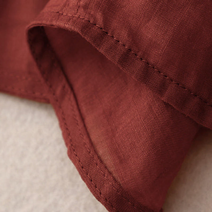 Buddha Stones Kimono de verano liso de manga larga con cordones y abertura frontal para mujer - image 5