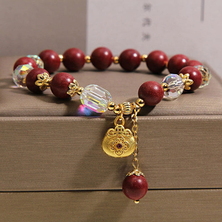 Buddha Stones Pulsera curativa con amuleto de la suerte de sándalo - image 5