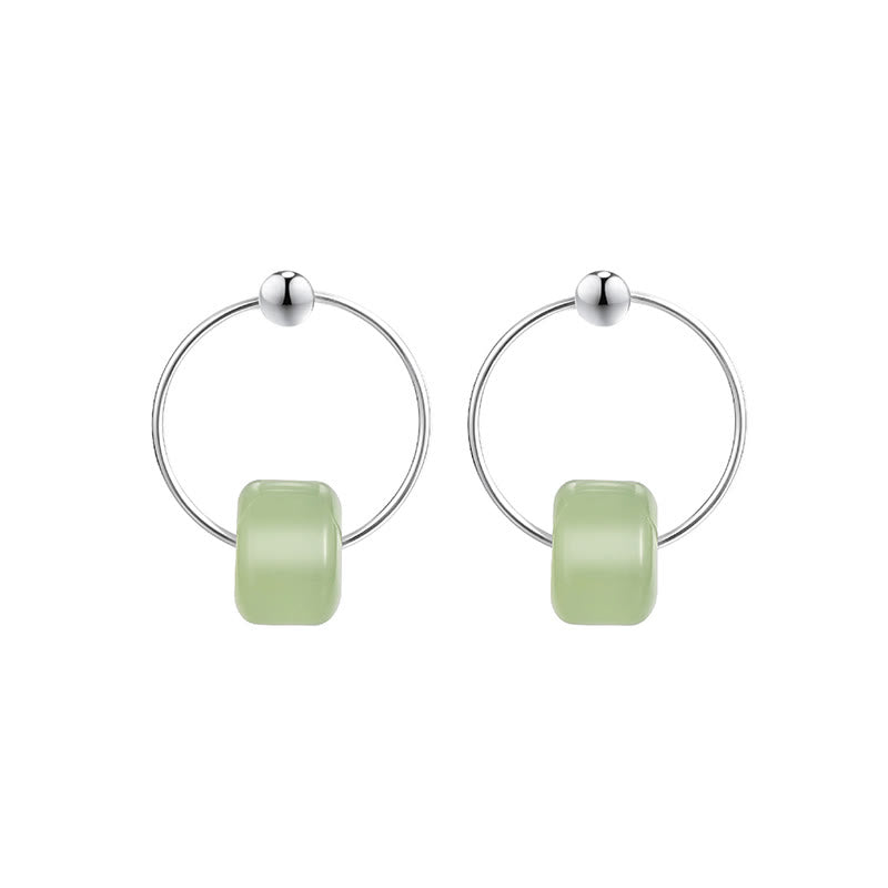 Buddha Stones Pendientes de prosperidad de jade hetiano en plata de ley 925 - image 9