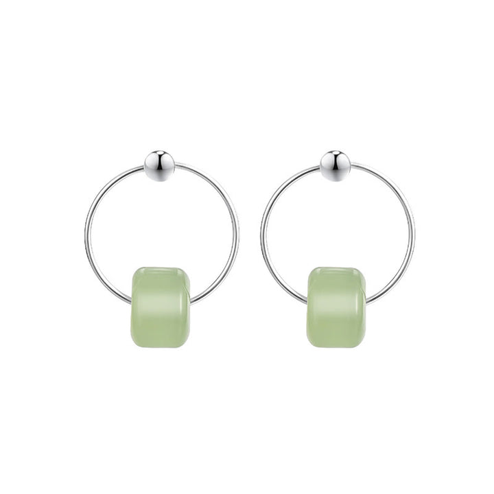 Buddha Stones Pendientes de prosperidad de jade hetiano en plata de ley 925 - image 9