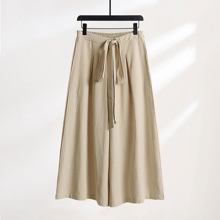 Buddha Stones Pantalones anchos de lino y algodón para hombre, con diseño de cordón ajustable y hasta el tobillo, con bolsillos - Sopa de mariscos - US/UK/AU54, EU64 (9XL) - image 0