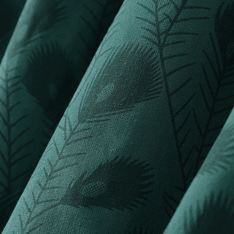 Buddha Stones Vestido midi de manga larga con bolsillos y estampado de enredaderas de hierba primaveral. - image 11