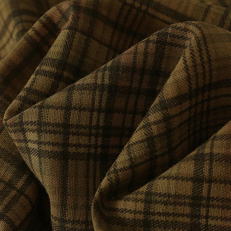 Buddha Stones Pantalones harén de mujer con diseño a cuadros de primavera, de longitud 7-8, con bolsillos - image 12