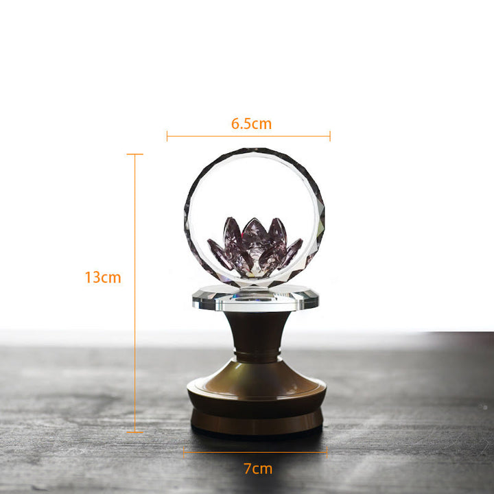 Buddha Stones Decoración para el hogar Lotus Copper Brass New Start - Base de latón cobrizo - 6,5*13*7 cm - Recargable - image 22