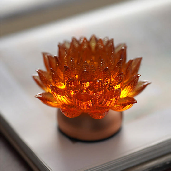 Buddha Stones Lotus Liuli Cristal Cobre Latón Nuevo Comienzo Decoración del Hogar - image 20