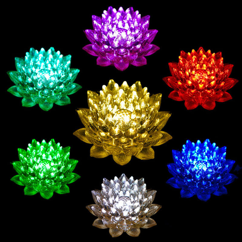 Buddha Stones Lotus Liuli Cristal Cobre Latón Nuevo Comienzo Decoración del Hogar - image 48
