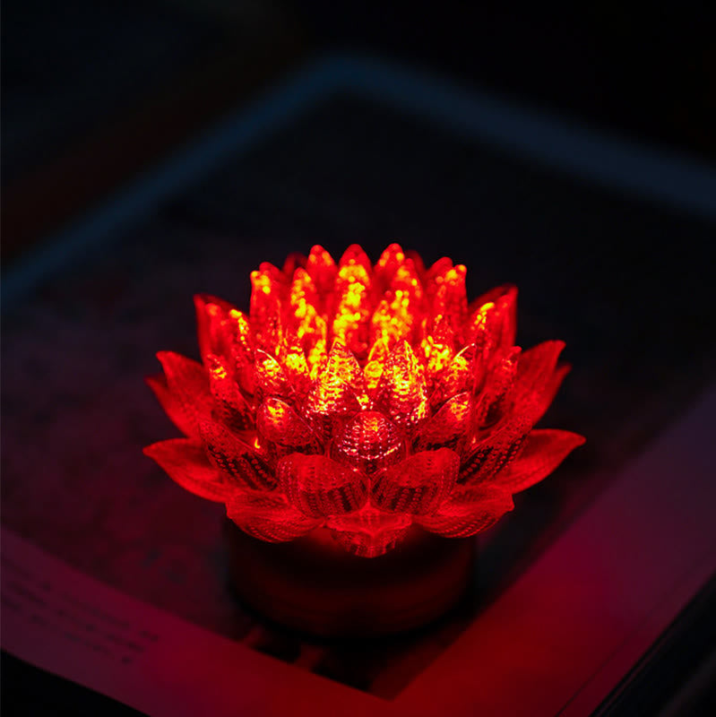 Buddha Stones Lotus Liuli Cristal Cobre Latón Nuevo Comienzo Decoración del Hogar - image 7