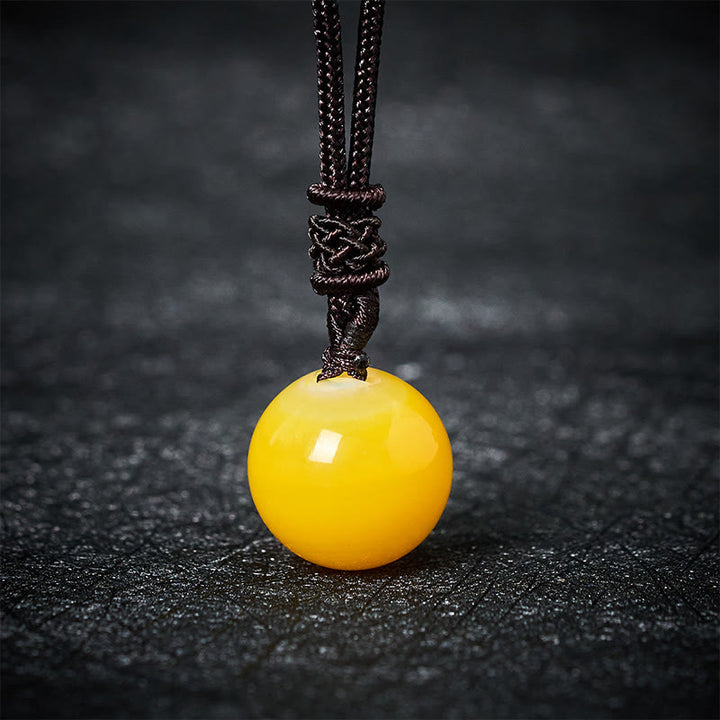 Buddha Stones Amatista, ágata amarilla, varios ágatas, cristal rosa, lazurita, lapislázuli, colgante de collar de equilibrio - Ágata amarilla - image 3