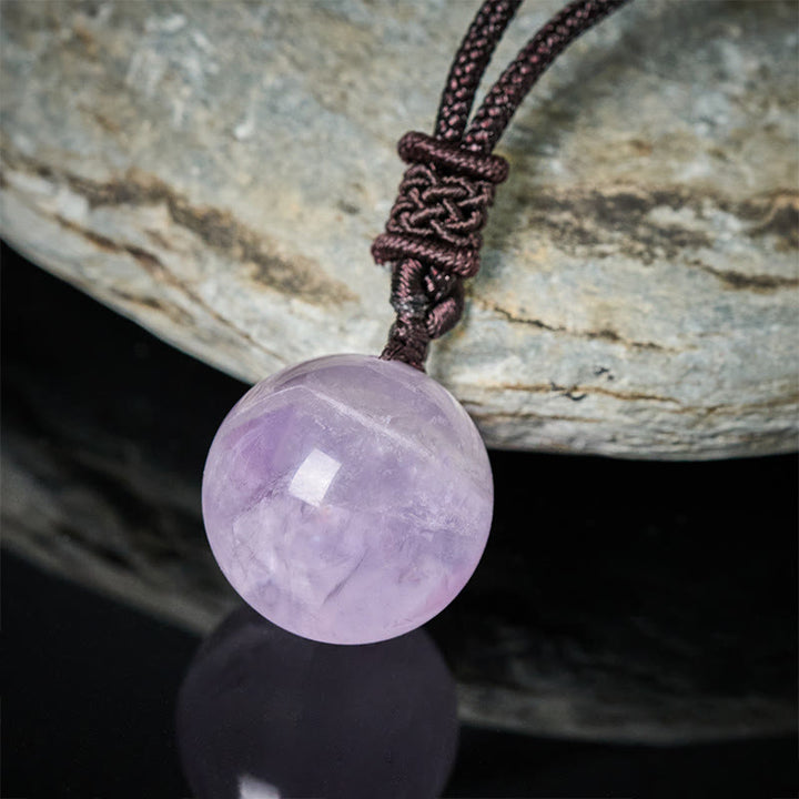 Buddha Stones Amatista, ágata amarilla, varios ágatas, cristal rosa, lazurita, lapislázuli, colgante de collar de equilibrio - image 1