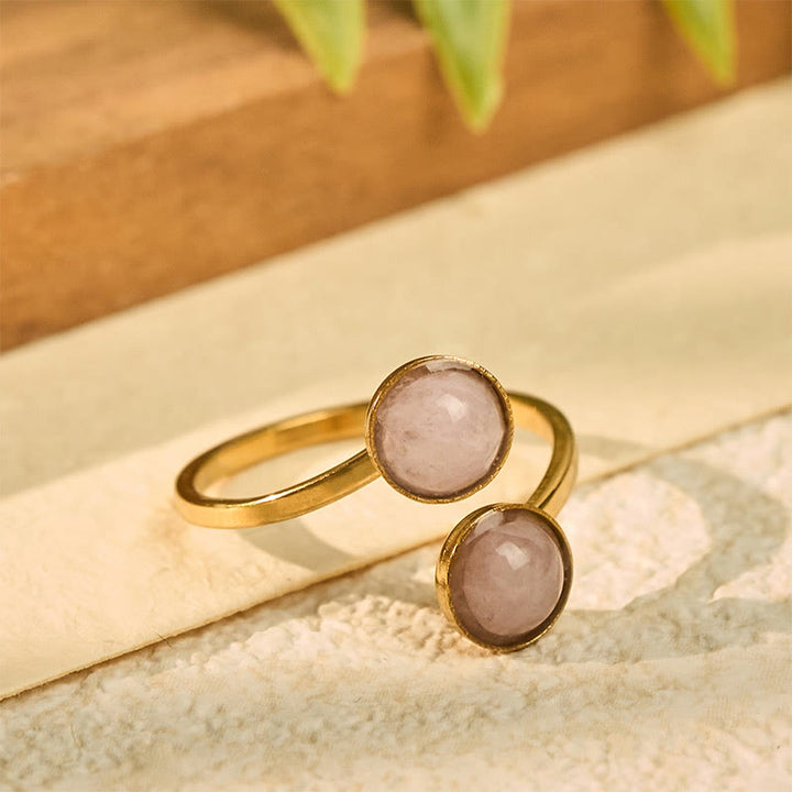 Buddha Stones Anillo de equilibrio y calma de acero de titanio - image 10