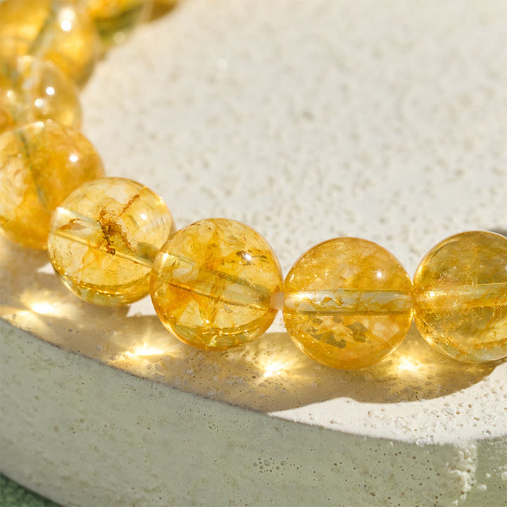 Buddha Stones Pulsera de citrino natural PiXiu para la prosperidad - image 4