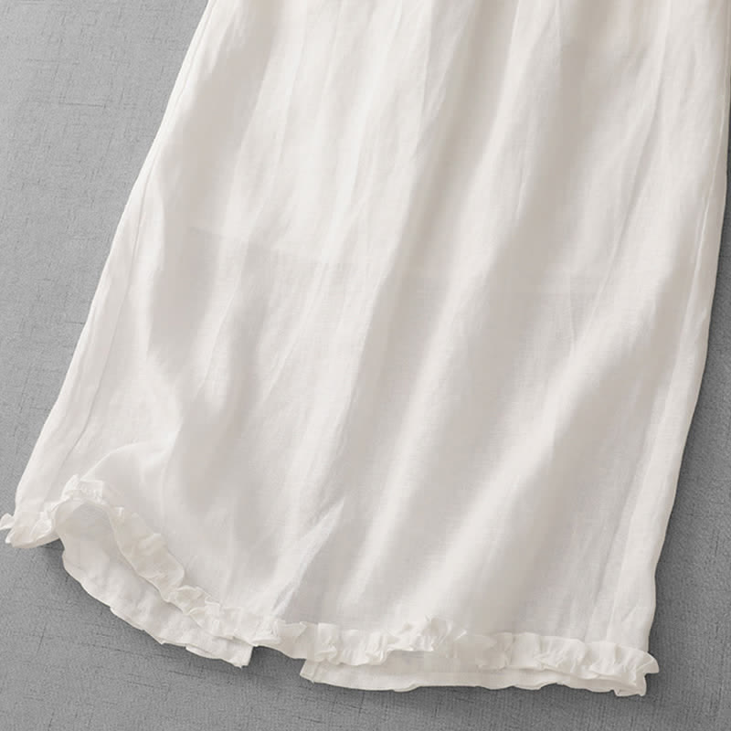Buddha Stones Falda capri para mujer con forro, cintura elástica, bajo plisado y bolsillos. - image 15
