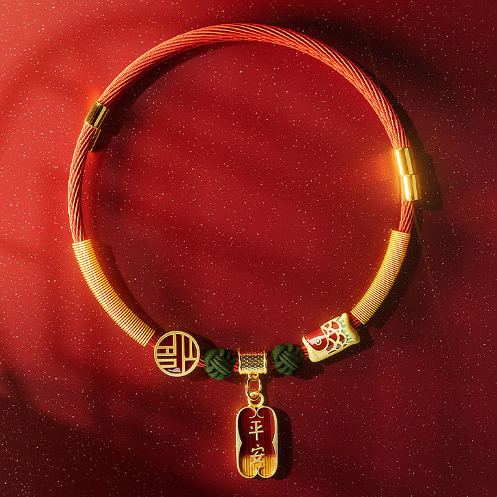 Buddha Stones Collar ajustable para mascotas, para gatos y perros, con cuentas rojas y diseño de personajes de la suerte. - Peces koi pacíficos - 25-50 cm - image 10
