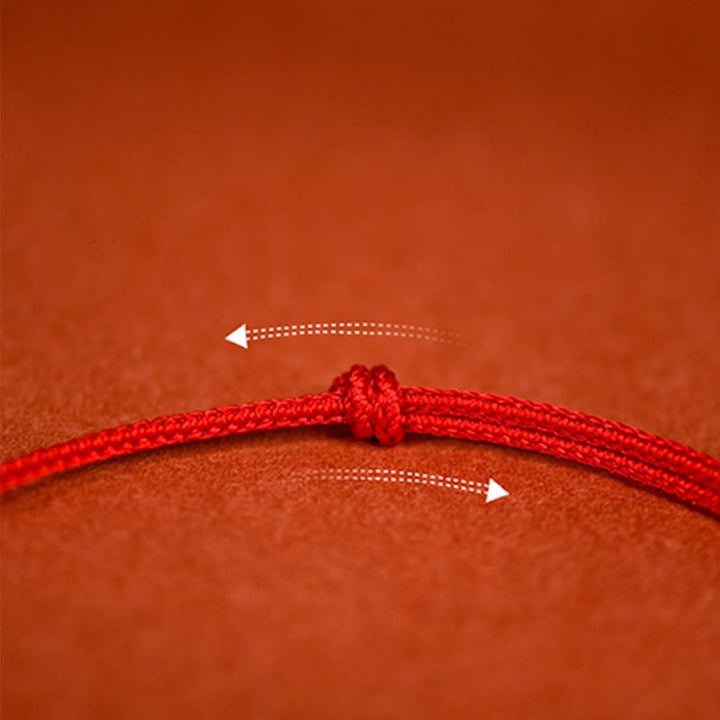 Buddha Stones Collar ajustable de protección para gatos y perros con hilo rojo trenzado de jade. - image 13