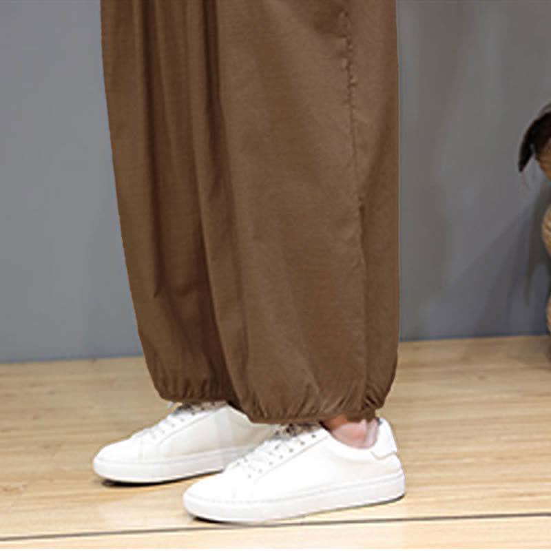 Buddha Stones Pantalones harem cortos para hombre Summer Zen con cintura elástica y puños, con bolsillos. - image 27