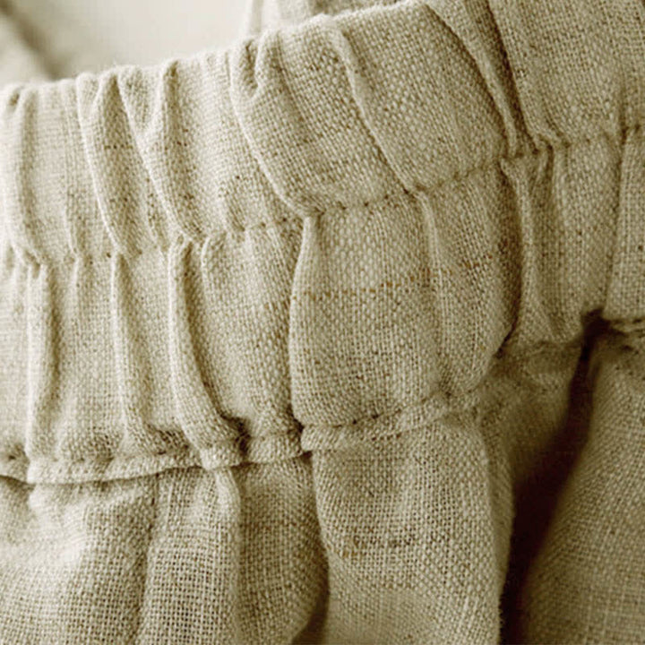 Buddha Stones Pantalones de lino de verano para mujer, de corte ajustado y con bolsillos. - image 14