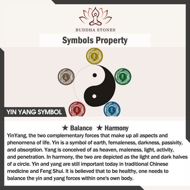 Buddha Stones Pulsera de la paz Yin Yang con semillas de Bodhi blancas - image 5