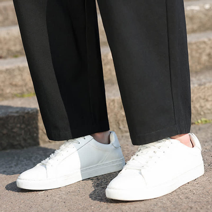 Buddha Stones Pantalones harem de verano informales para hombre con cordón ajustable, bordado y bolsillos. - image 12
