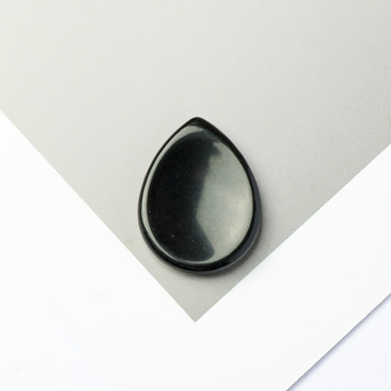 Buddha Stones con forma de lágrima, piedra antiestrés, decoración de cristal de protección, 45*35*8 mm - Obsidiana negra - 45*35*8 mm - image 22