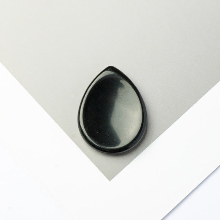 Buddha Stones con forma de lágrima, piedra antiestrés, decoración de cristal de protección, 45*35*8 mm - Obsidiana negra - 45*35*8 mm - image 22