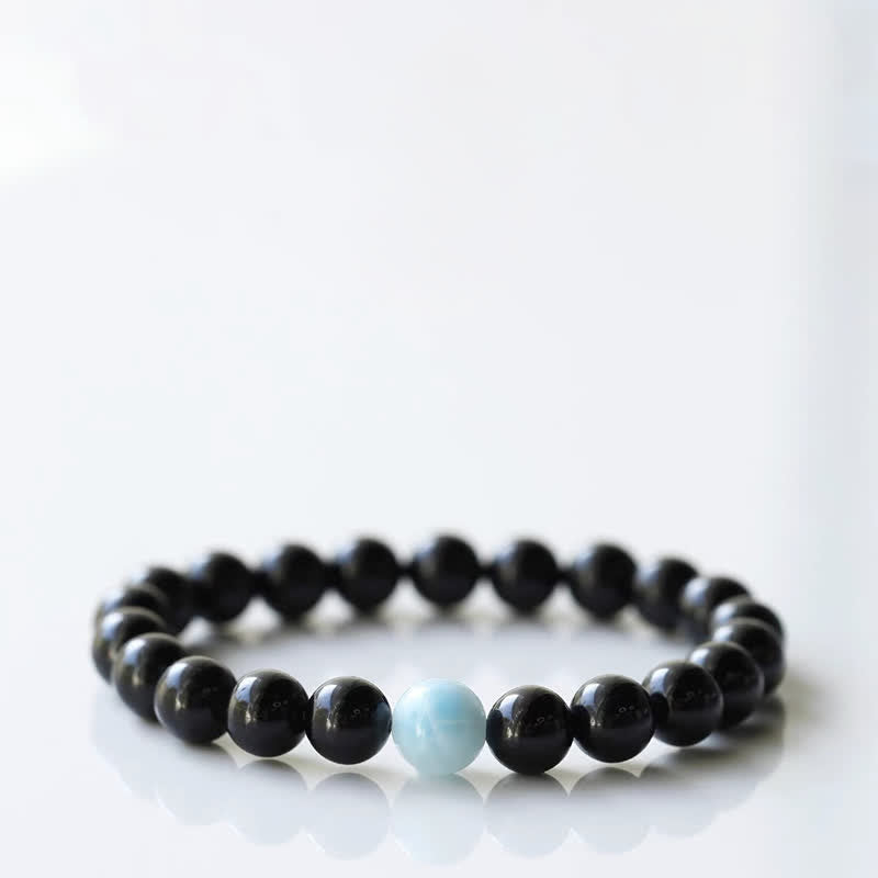 Buddha Stones Pulsera de resiliencia con diseño de animal del zodiaco y cristal de turmalina negra - Gallo (circunferencia de la muñeca: 15-16 cm) - image 13