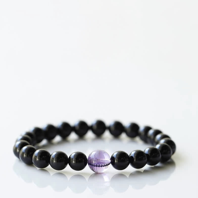 Buddha Stones Pulsera de resiliencia con diseño de animal del zodiaco y cristal de turmalina negra - Serpiente (circunferencia de la muñeca: 15-16 cm) - image 10