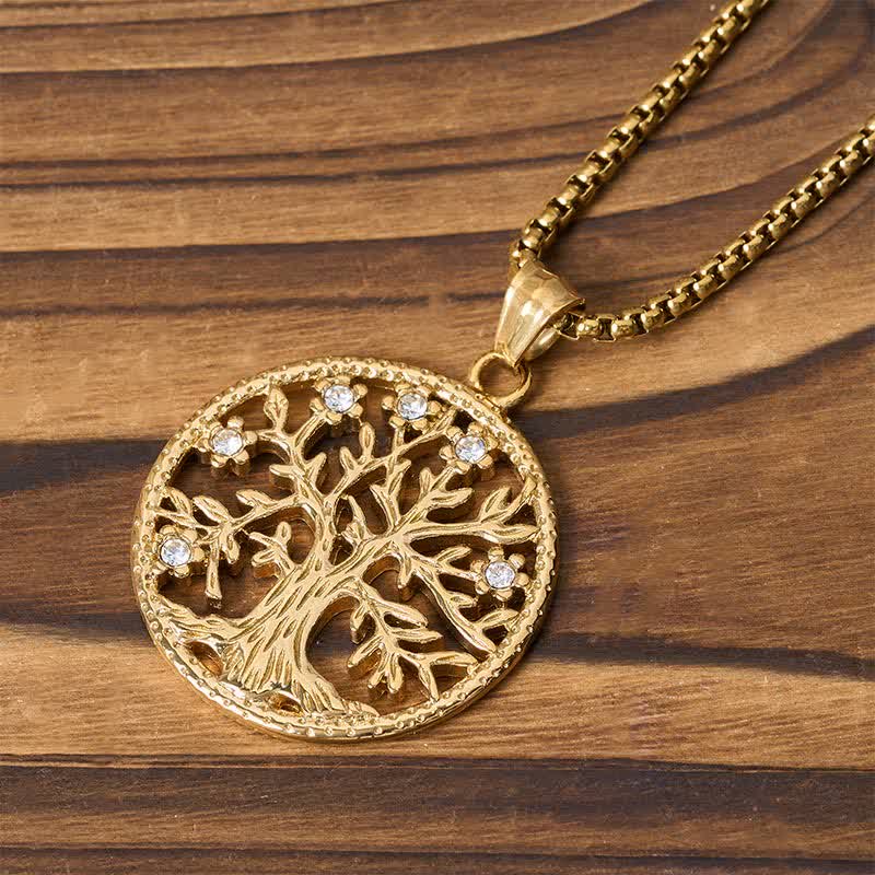 Buddha Stones Colgante de la Creación de Acero de Titanio con el Árbol de la Vida. - image 10