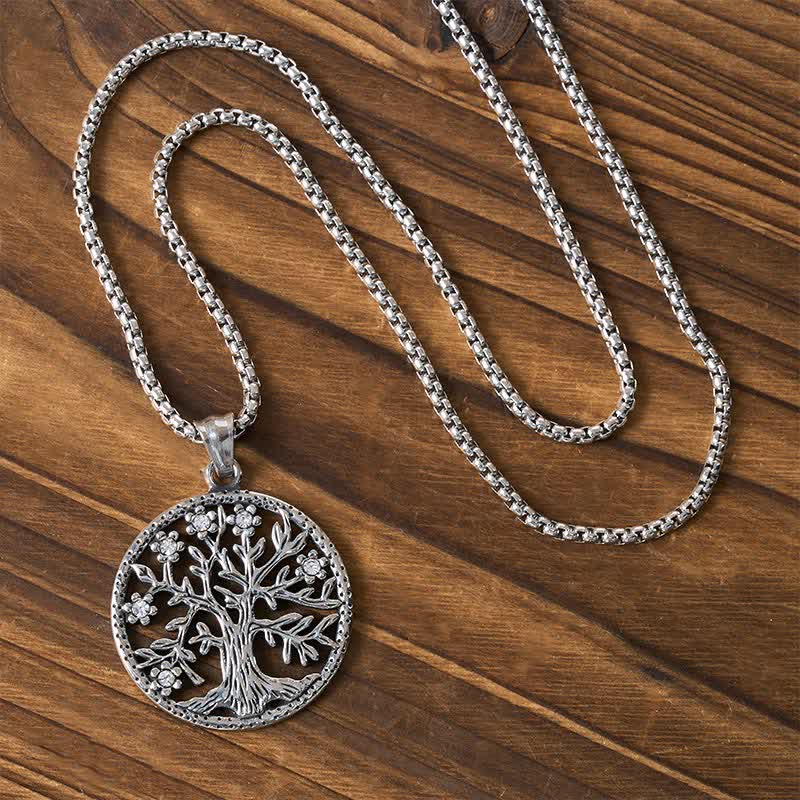 Buddha Stones Colgante de la Creación de Acero de Titanio con el Árbol de la Vida. - image 3