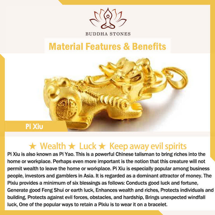 Buddha Stones Pulsera de la riqueza de hilo rojo Pi Xiu de aleación - image 5