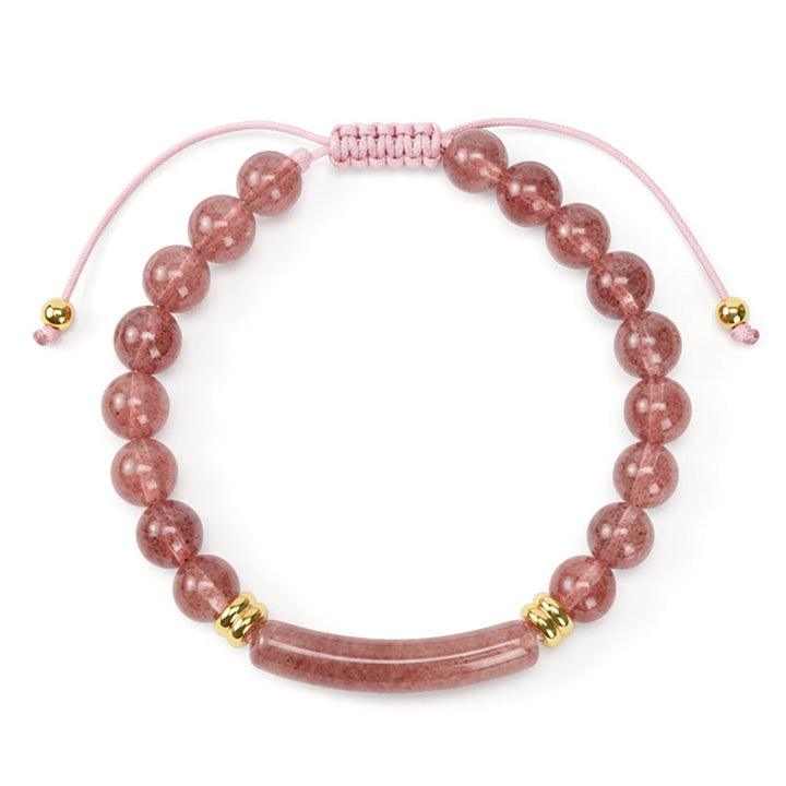 Buddha Stones Pulsera de transformación positiva con aventurina verde amatista, ojo de tigre y cuarzo fresa - image 21