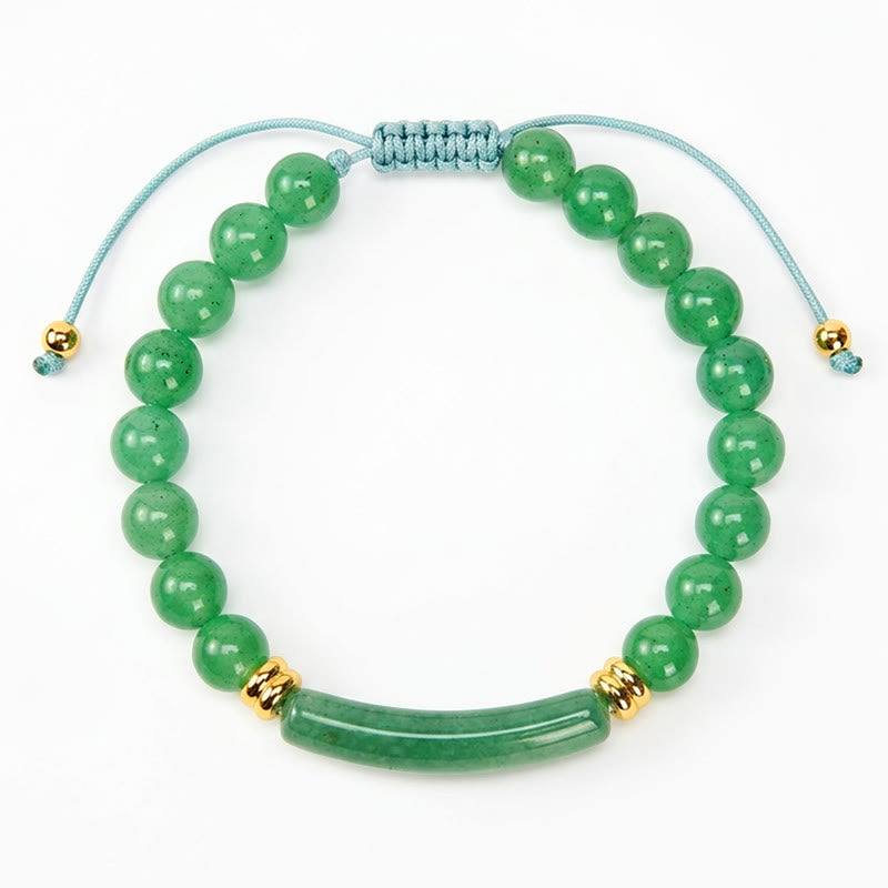 Buddha Stones Pulsera de transformación positiva con aventurina verde amatista, ojo de tigre y cuarzo fresa - image 3
