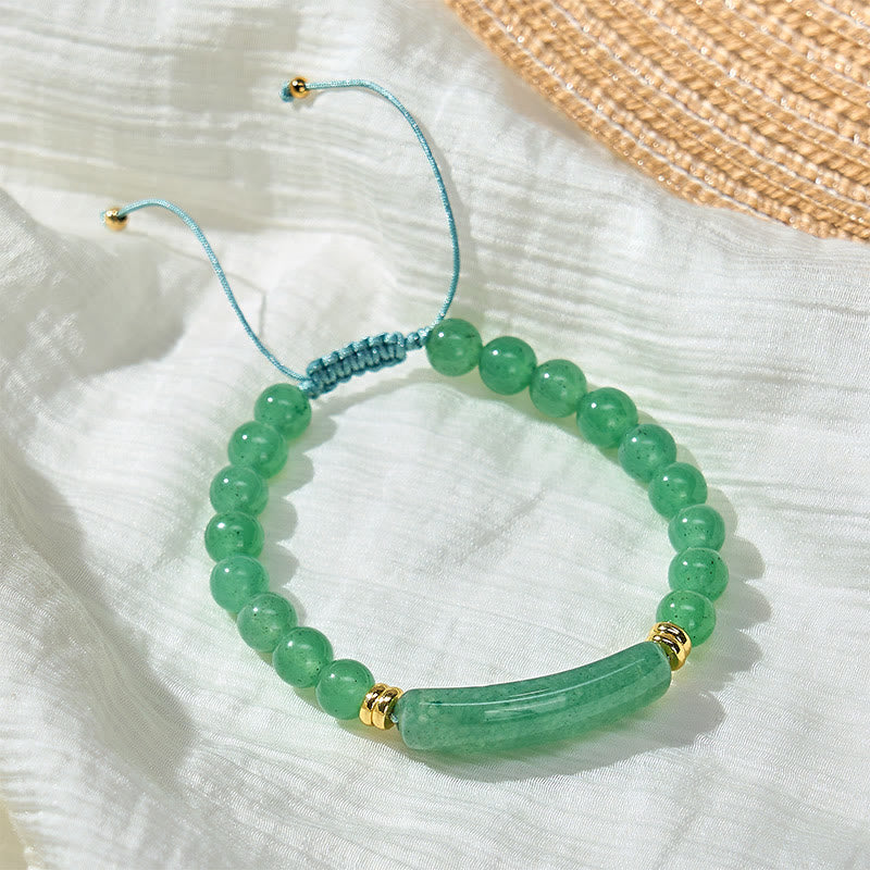 Buddha Stones Pulsera de transformación positiva con aventurina verde amatista, ojo de tigre y cuarzo fresa - image 1