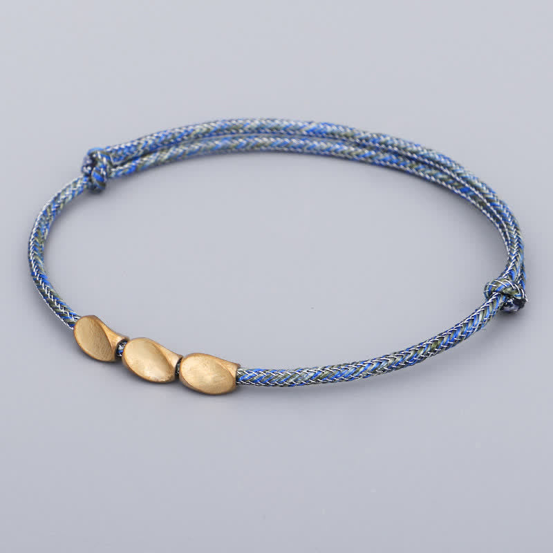 Buddha Stones Pulsera de equilibrio con cuentas de cobre dorado de varios colores - image 11