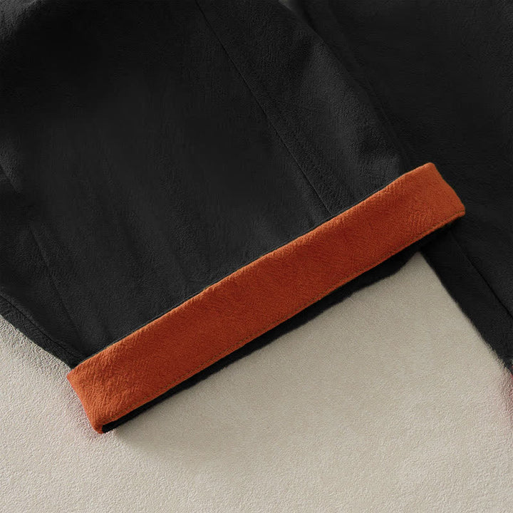 Buddha Stones Pantalones harem de algodón liso con cordón ajustable y bolsillos para mujer, estilo casual de primavera. - image 10