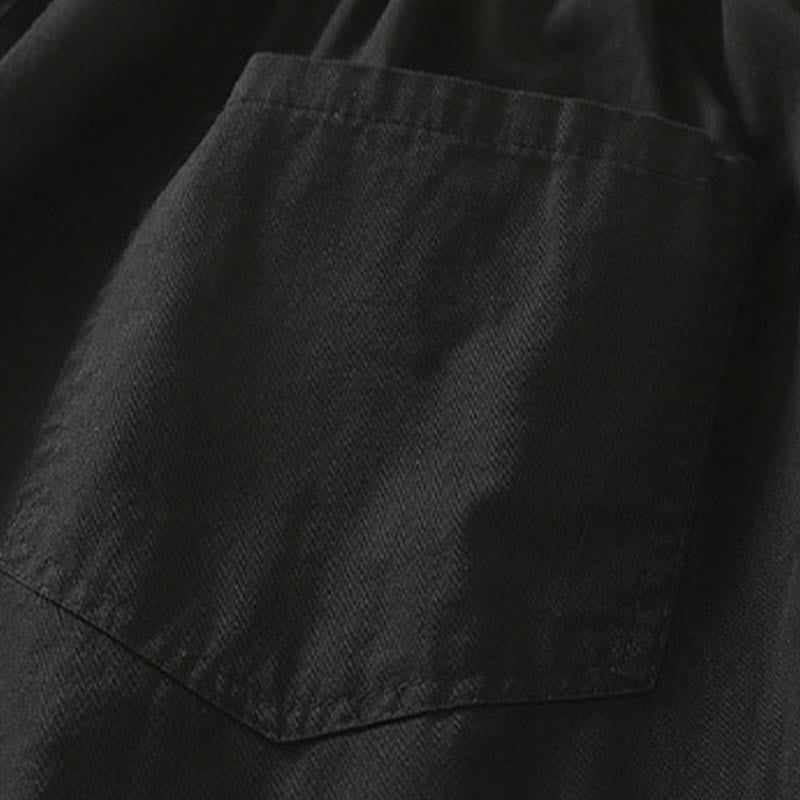 Buddha Stones Pantalones de verano informales para mujer con cintura elástica, corte ajustado y bolsillos. - image 7