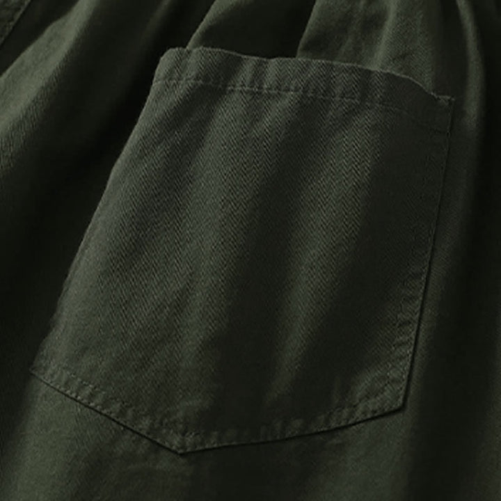 Buddha Stones Pantalones de verano informales para mujer con cintura elástica, corte ajustado y bolsillos. - image 2