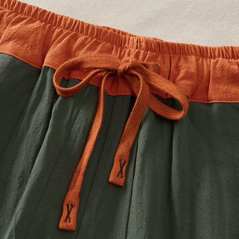 Pantalones Buddha Stones de pana de algodón con contraste de colores y forro polar térmico para mujer con bolsillos - image 37