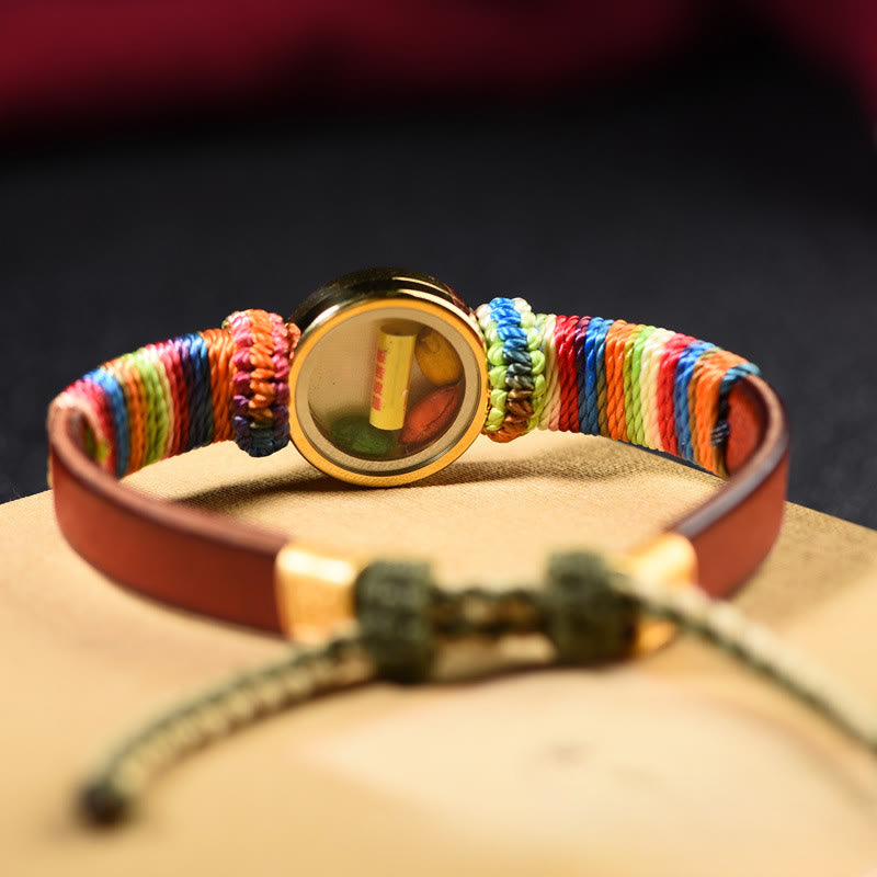 Buddha Stones Pulsera tibetana con la bendición del ojo de Buda de los cinco dioses de la riqueza de las cinco direcciones - image 3