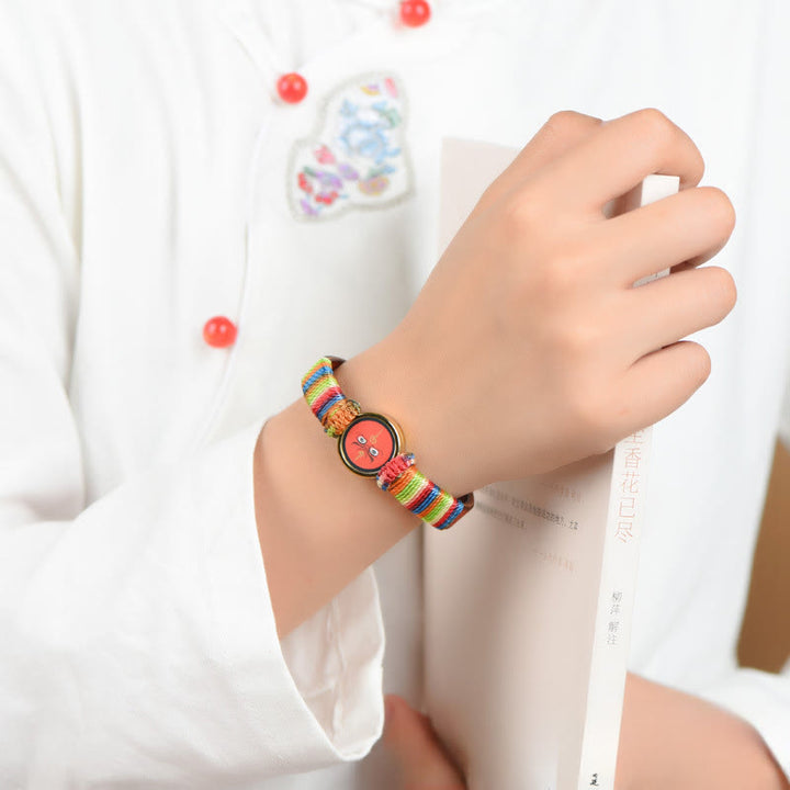 Buddha Stones Pulsera tibetana con la bendición del ojo de Buda de los cinco dioses de la riqueza de las cinco direcciones - image 10