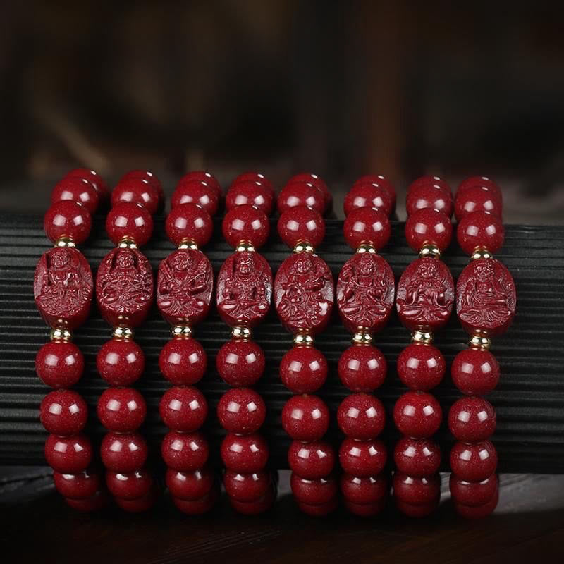 Buddha Stones Pulsera de la bendición del Buda natal del zodíaco chino con cinabrio - image 16