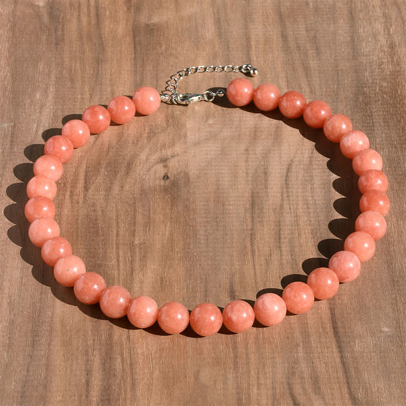 Buddha Stones Collar con cuentas de turmalina aguamarina de cristal natural de 12 mm para sanación. - Piedra solar natural (el color puede variar) - image 13