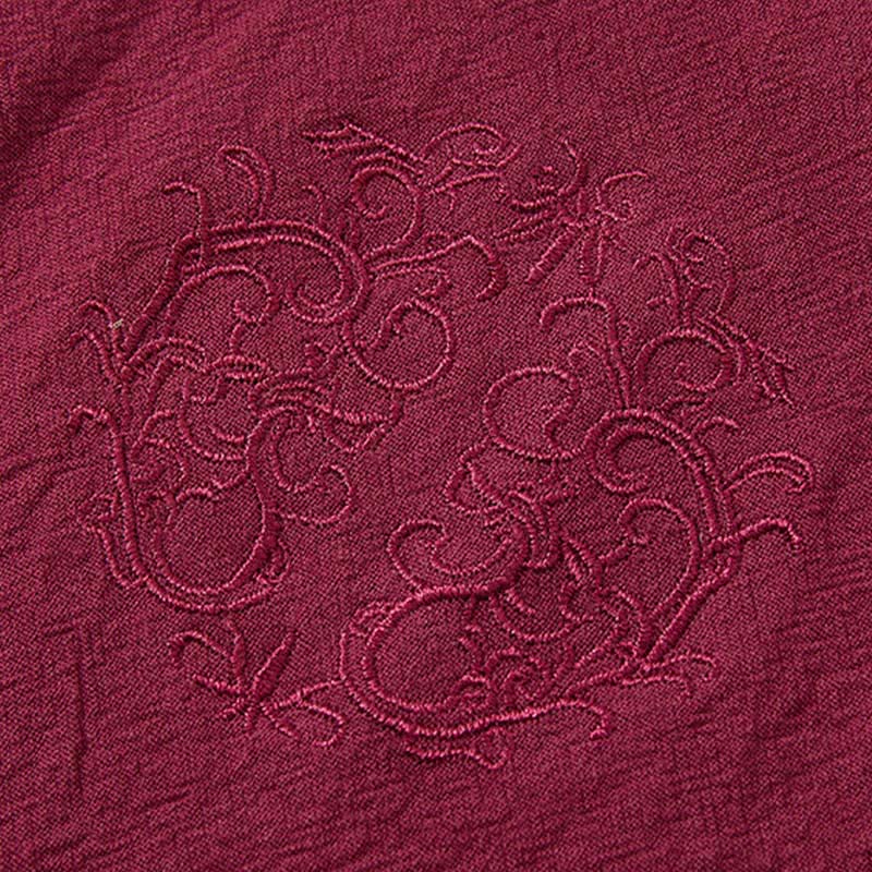 Buddha Stones Conjunto de verano de 2 piezas: camisa de manga corta con cuello mandarín y botones de rana, pantalón harem, ropa de meditación para hombre con bolsillos. - image 4