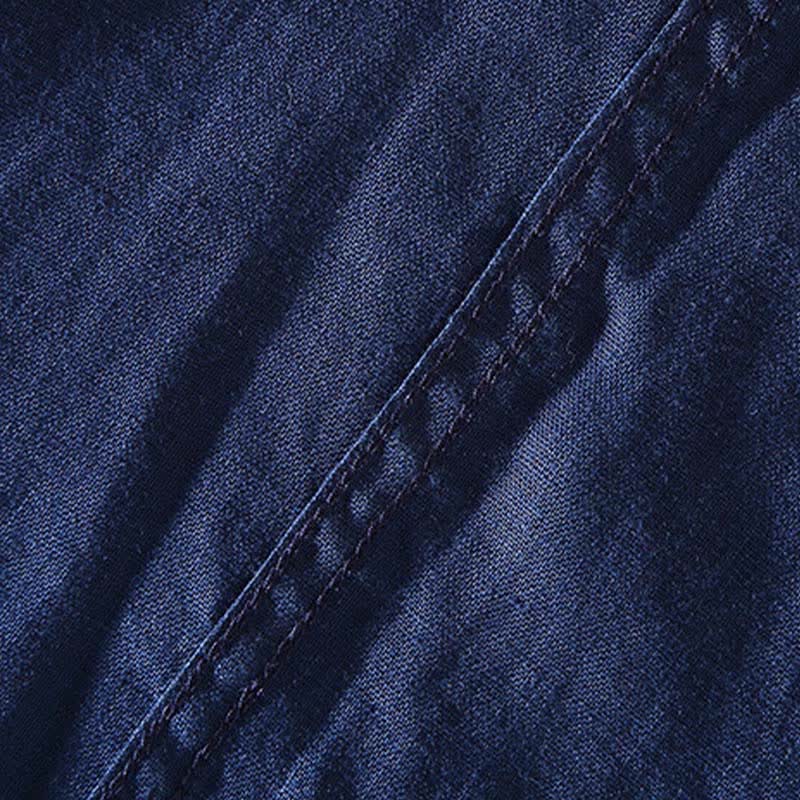 Buddha Stones Camisa de manga corta para hombre, color lino liso, estilo casual de verano, con cuello mandarín y botones de rana. - image 6