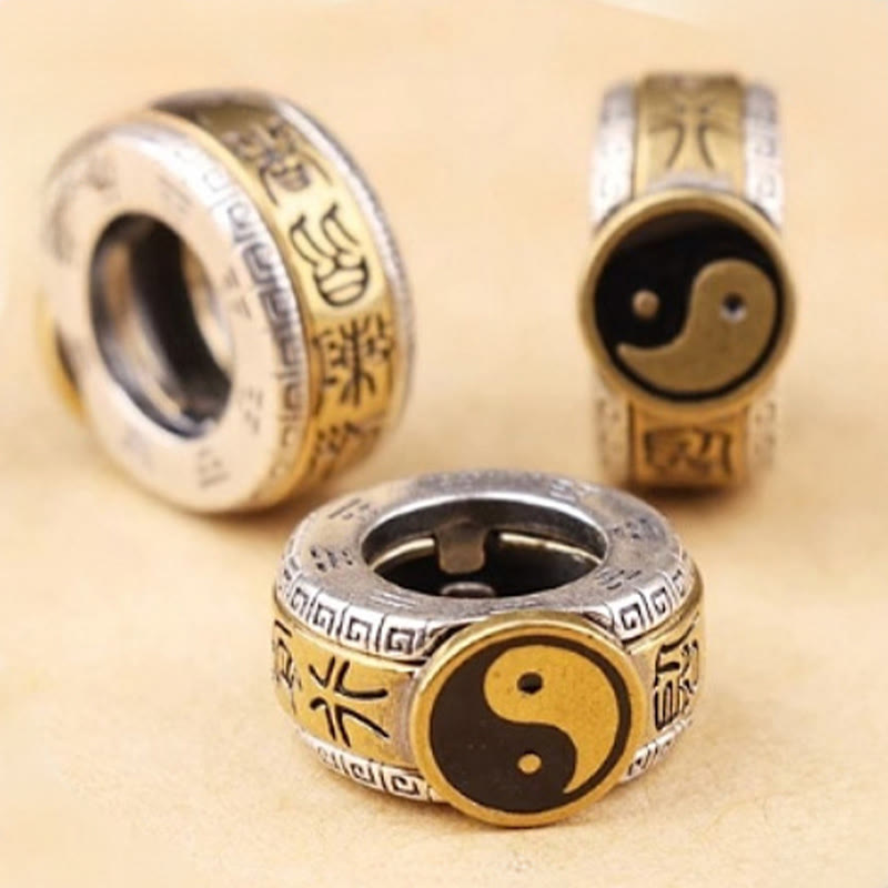 Buddha Stones Obsidiana negra Semilla Bodhi Yin Yang Mantra de nueve caracteres Fantasmas de montaña Gasta dinero Pulsera de fuerza - image 6