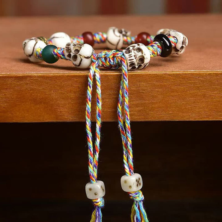 Buddha Stones Pulsera de cuentas de hueso El Señor del Bosque de los Cadáveres Nuevo Comienzo - image 9