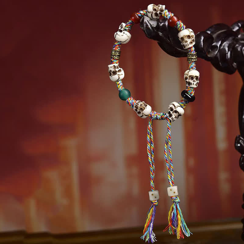 Buddha Stones Pulsera de cuentas de hueso El Señor del Bosque de los Cadáveres Nuevo Comienzo - image 8