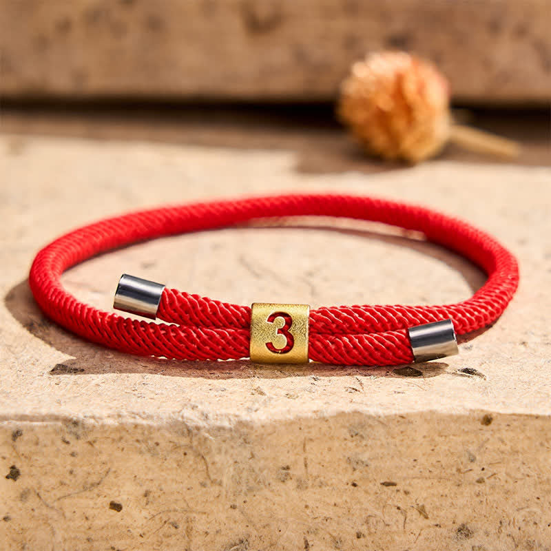 Buddha Stones Pulsera protectora ajustable con números angelicales de un solo dígito - image 13
